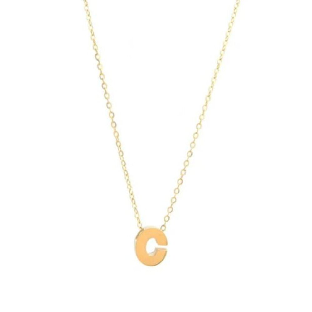 14K GOLD C INITIAL NECKLACE